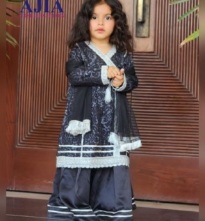 Black fancy net garara (2)