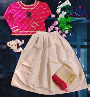 Carmine-shirt-with-lehenga