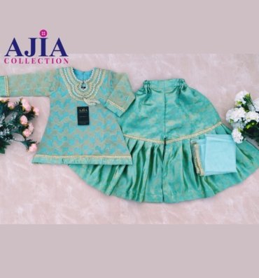Fountain-blue -fancy-garara-dress