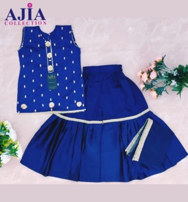 royal-blue-fancy-garara-dress