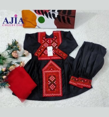 Black Balochi Dress