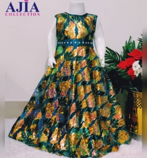 Dark Seagreen maxi , ajia collection, traditional wear (2)