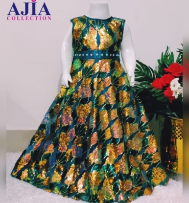 Dark Seagreen maxi , ajia collection, traditional wear (2)