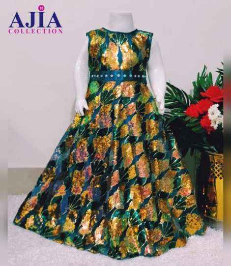 Dark Seagreen maxi , ajia collection, traditional wear (2)
