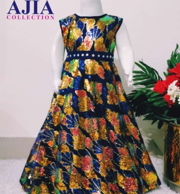 Navy Blue maxi , ajia collection, traditional wear (2)
