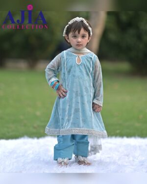Royal Blue Grace Moonlight Silk Set-3 Piece