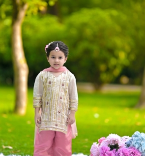 Golden Blush Fancy Masoori & Silk Suit-3 Piece