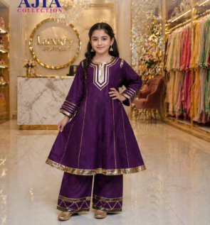 Black Bareeze Cotton Lawn Outfit for Kids & Adults